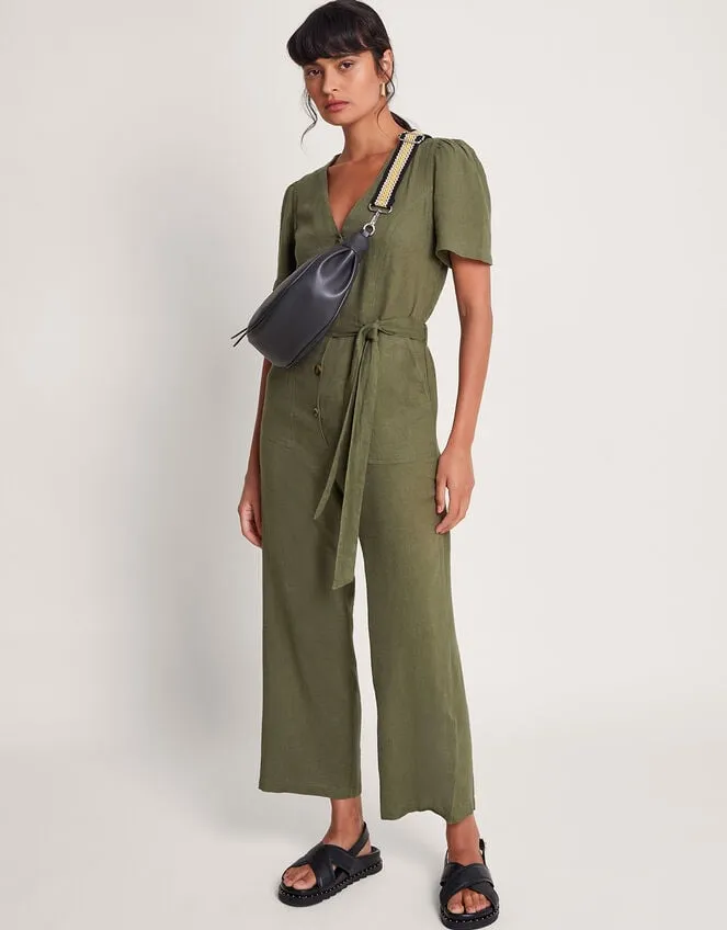 Women Azalea Tie Jumpsuit Green Monsoon Dresses