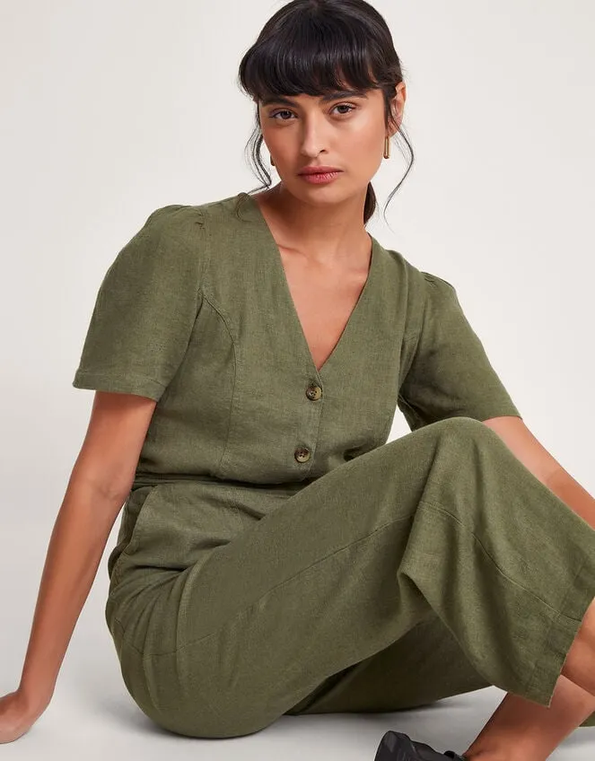 Women Azalea Tie Jumpsuit Green Monsoon Dresses
