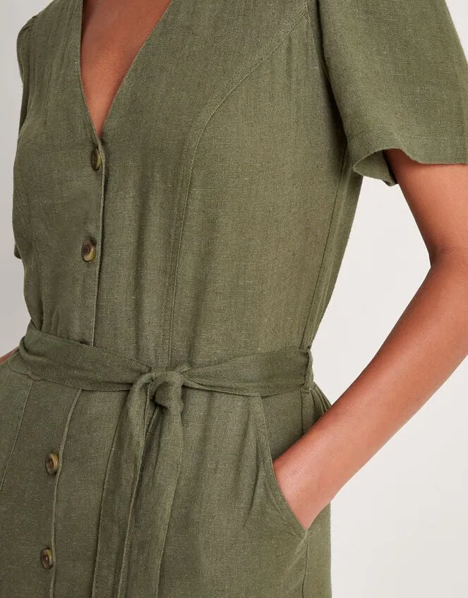 Women Azalea Tie Jumpsuit Green Monsoon Dresses