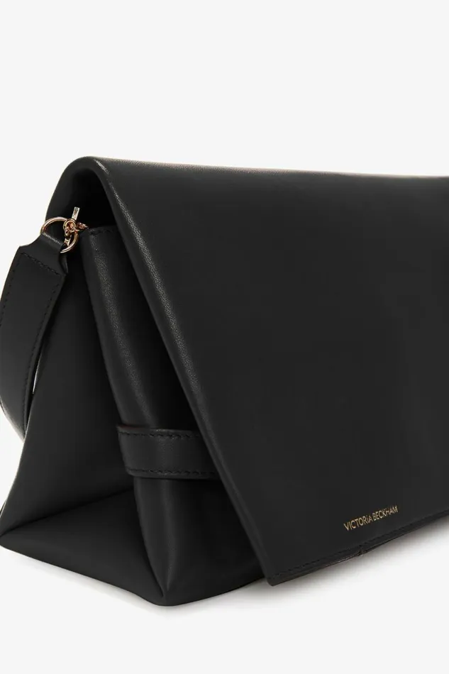 Women Bags Victoria Beckham Chain Pouch With Strap In Black Leather
