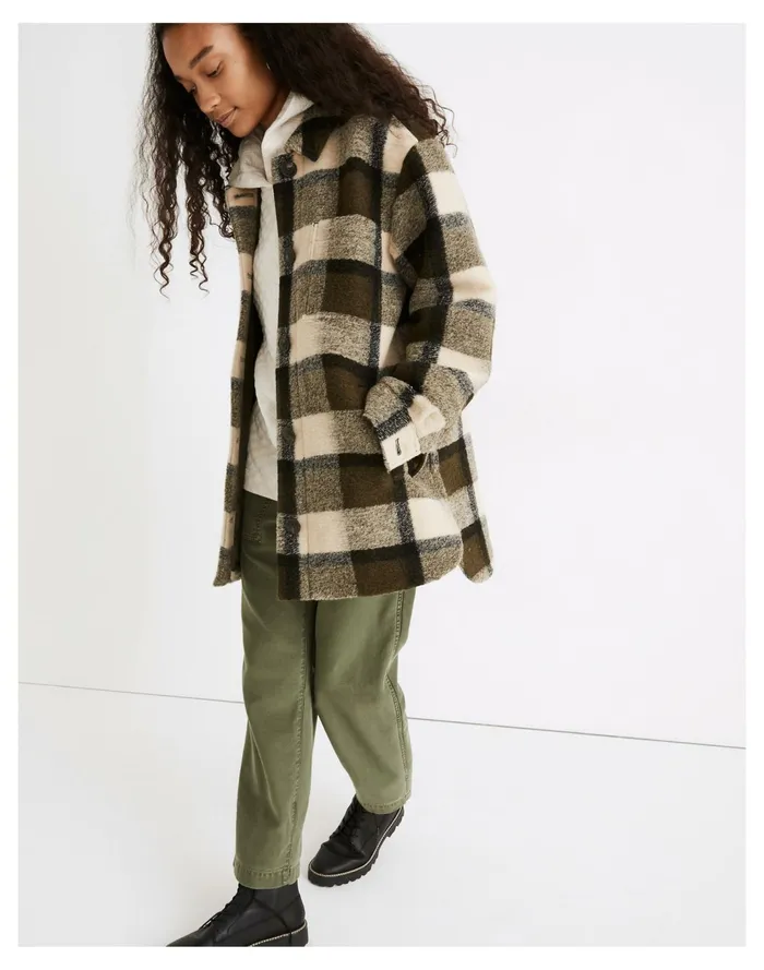 Women Belrose Shirt Jacket In Maran Plaid Plaza Plaid Loden Madewell Jackets Women Belrose Shirt Jacket In Maran Plaid Plaza Plaid Loden Madewell Jackets