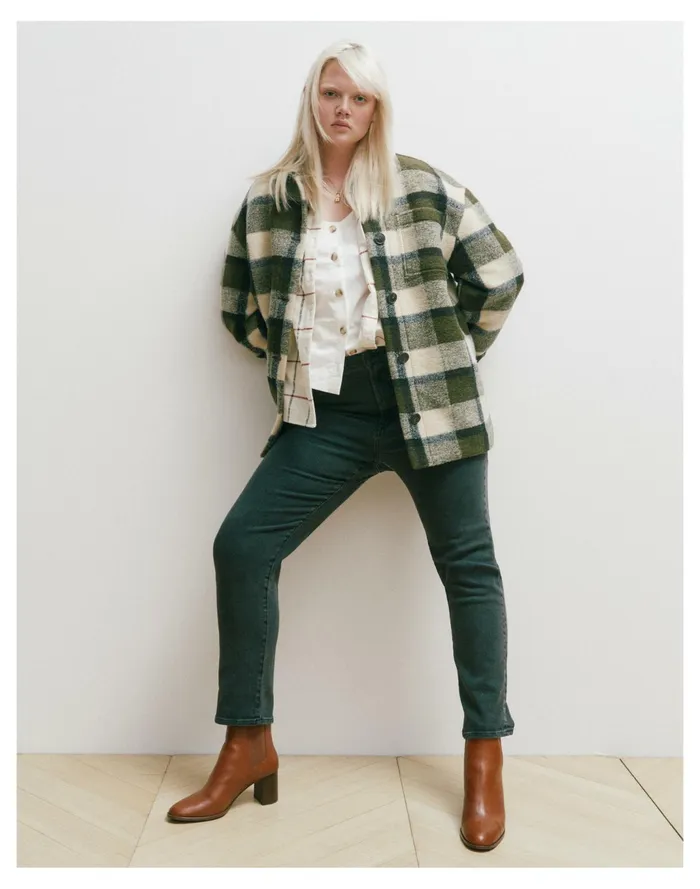 Women Belrose Shirt Jacket In Maran Plaid Plaza Plaid Loden Madewell Jackets Women Belrose Shirt Jacket In Maran Plaid Plaza Plaid Loden Madewell Jackets