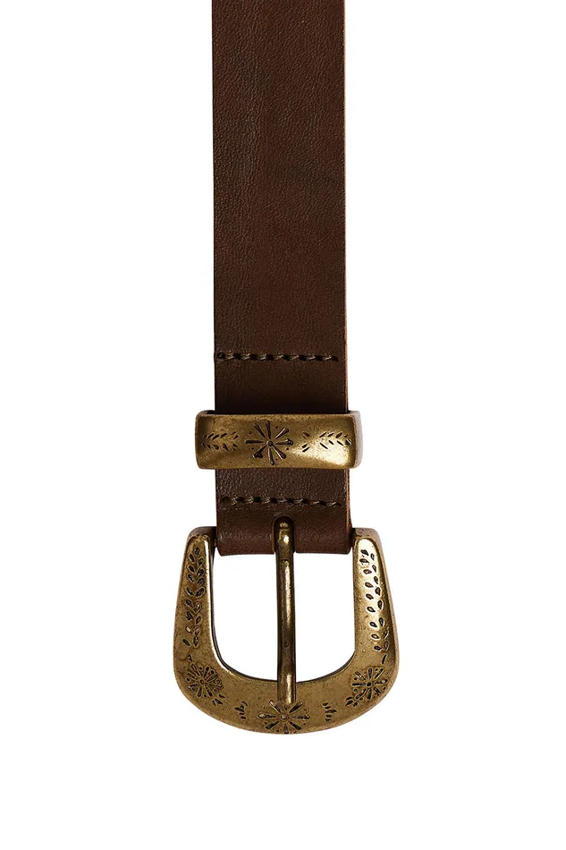 Women Belt Neriette Olive Ceinture Cuir Vert Des Petits Hauts Belts