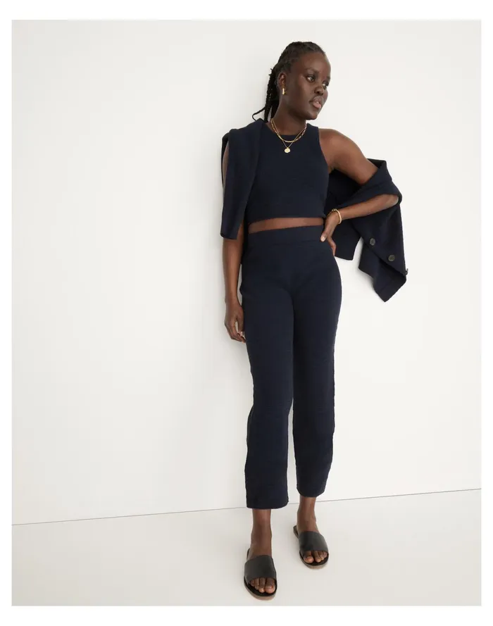 Women Birchmoor Sweater Tank Heather Midnight Madewell Sweaters Women Birchmoor Sweater Tank Heather Midnight Madewell Sweaters