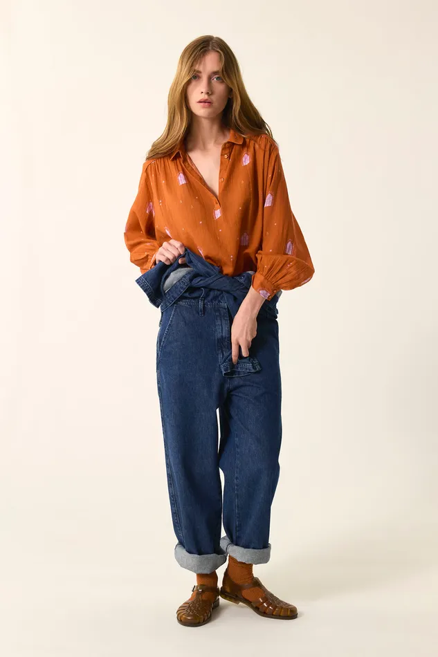 Women Blouse Ema Isba Blouse Coton Multicolore Des Petits Hauts Blouses Shirts and Tops Women Blouse Ema Isba Blouse Coton Multicolore Des Petits Hauts Blouses Shirts and Tops