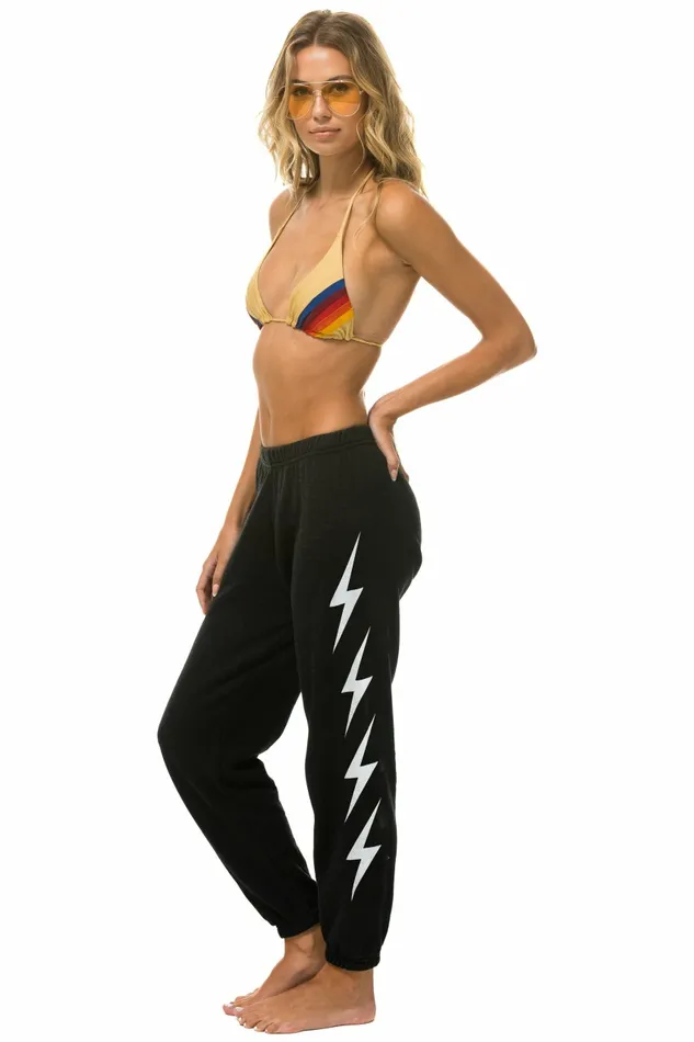 Women BOLT 4 SWEATPANTS 8211 BLACK Aviator Nation Sweatpants