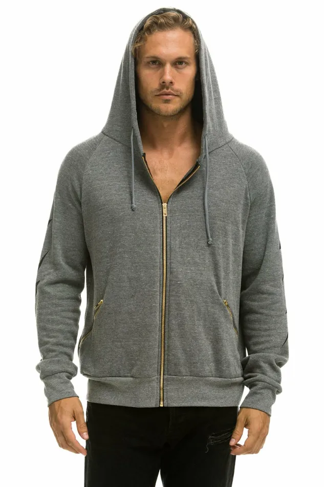 Women BOLT 4 ZIP HOODIE RELAXED WITH POCKETS 8211 HEATHER GREY Aviator Nation BoltCollection Women BOLT 4 ZIP HOODIE RELAXED WITH POCKETS 8211 HEATHER GREY Aviator Nation BoltCollection