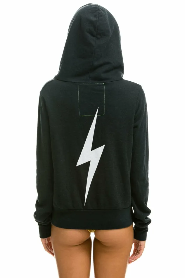 Women BOLT HOODIE 8211 CHARCOAL Aviator Nation BoltCollection