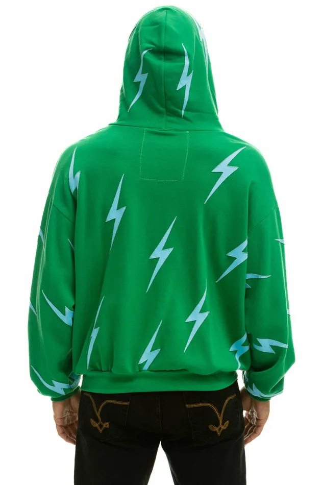 Women BOLT STITCH REPEAT RELAXED ZIP HOODIE WITH POCKET ZIPPERS 8211 KELLY GREEN BLUE Aviator Nation BoltCollection Women BOLT STITCH REPEAT RELAXED ZIP HOODIE WITH POCKET ZIPPERS 8211 KELLY GREEN BLUE Aviator Nation BoltCollection