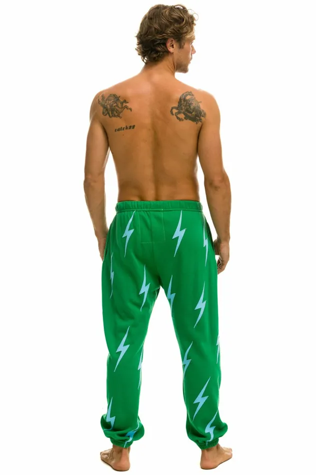 Women BOLT STITCH REPEAT SWEATPANTS 8211 KELLY GREEN BLUE Aviator Nation BoltCollection Women BOLT STITCH REPEAT SWEATPANTS 8211 KELLY GREEN BLUE Aviator Nation BoltCollection