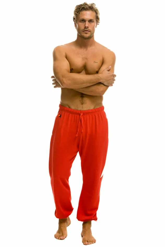 Women BOLT STITCH SWEATPANTS 8211 RED WHITE Aviator Nation BoltCollection Women BOLT STITCH SWEATPANTS 8211 RED WHITE Aviator Nation BoltCollection