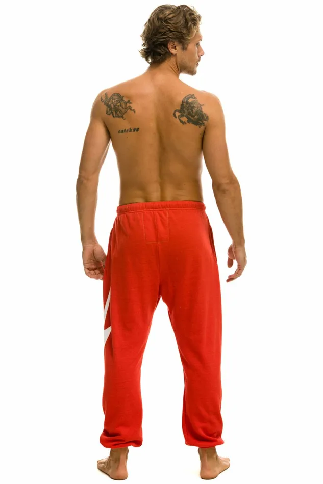 Women BOLT STITCH SWEATPANTS 8211 RED WHITE Aviator Nation BoltCollection Women BOLT STITCH SWEATPANTS 8211 RED WHITE Aviator Nation BoltCollection