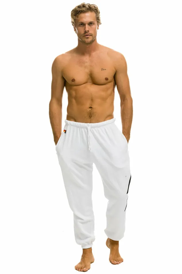 Women BOLT STITCH SWEATPANTS 8211 WHITE BLACK Aviator Nation BoltCollection Women BOLT STITCH SWEATPANTS 8211 WHITE BLACK Aviator Nation BoltCollection