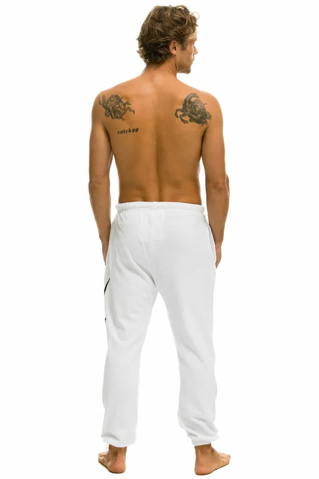 Women BOLT STITCH SWEATPANTS 8211 WHITE BLACK Aviator Nation BoltCollection Women BOLT STITCH SWEATPANTS 8211 WHITE BLACK Aviator Nation BoltCollection
