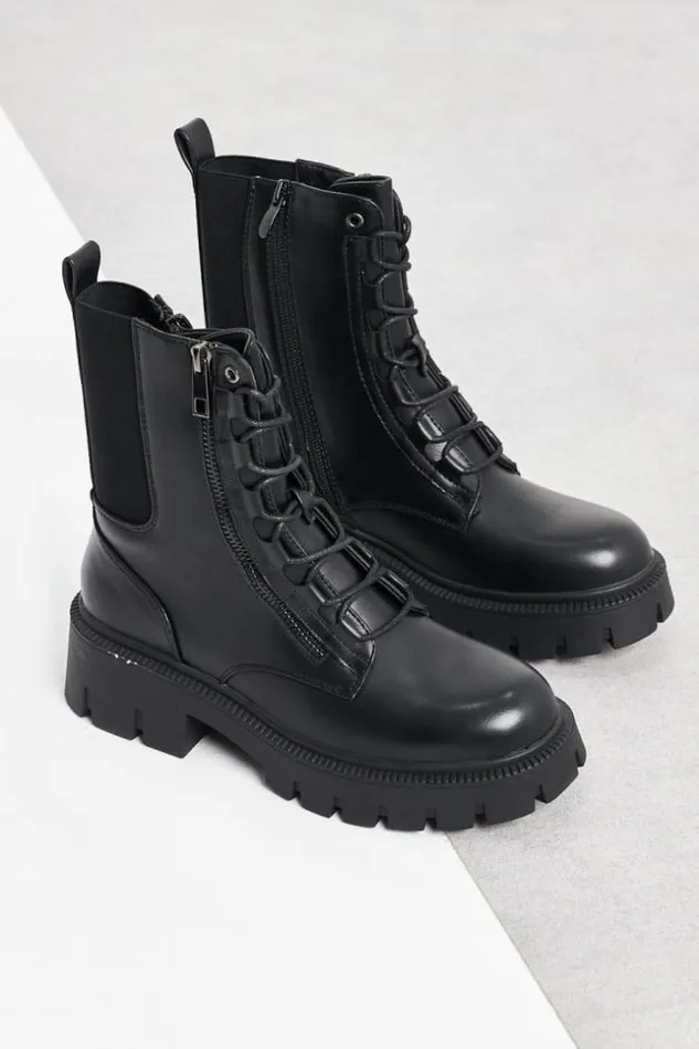 Women Bottines Noires Empicement BiMatire Sur Le Ct Black Brentiny Paris Ankle Boots 8211 Boots