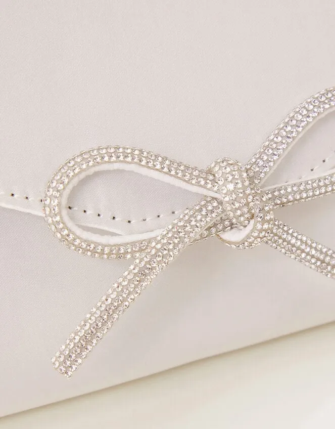 Women Bow Detail Satin Clutch Monsoon Bags and Purses
