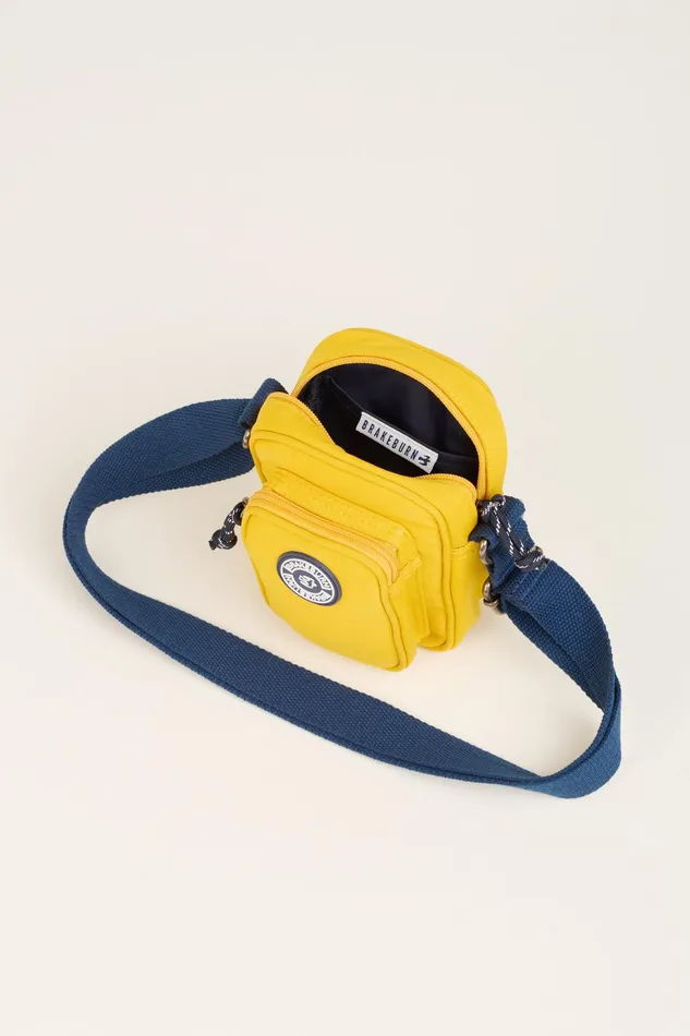 Women Brakeburn Bags and Purses Yellow Yellow And Navy Small Pouch Crossbody Bag