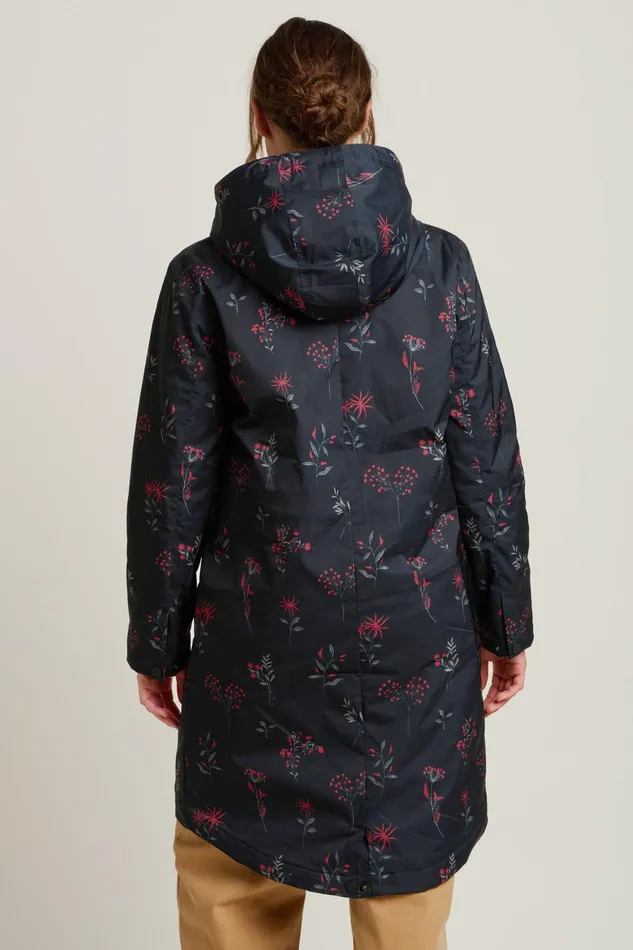 Women Brakeburn Coats And Jackets Charcoal Bloom Two Showerproof Jacket