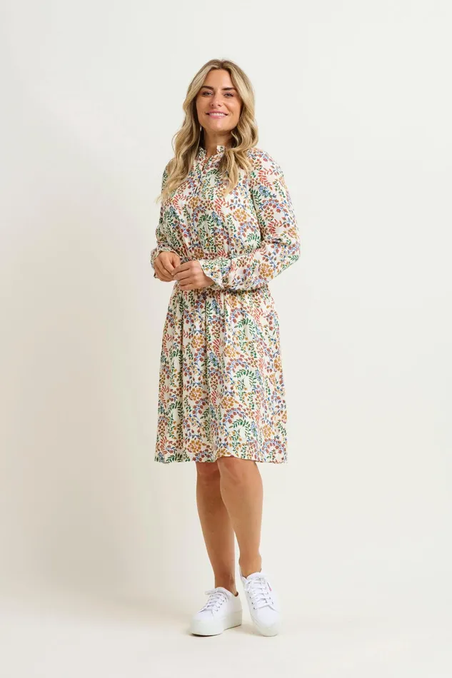 Women Brakeburn Dresses Cream Floral Paisley Dress