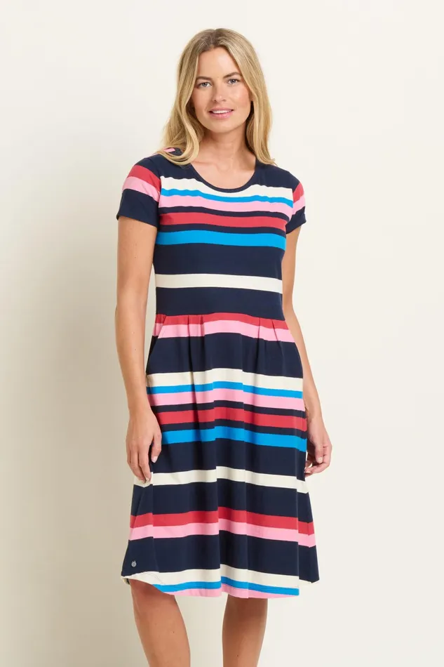 Women Brakeburn Dresses Multicoloured Toni Stripe Dress