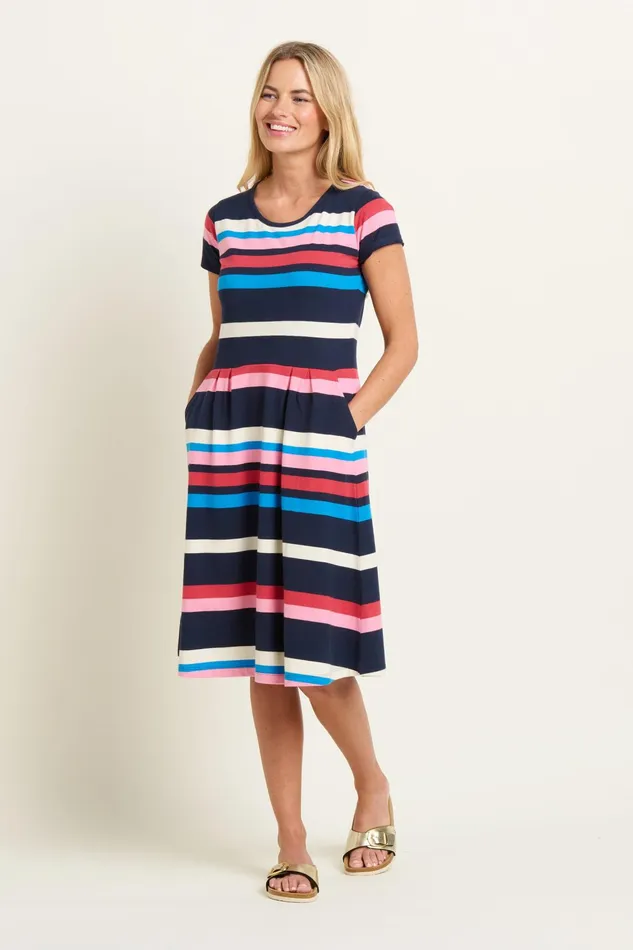 Women Brakeburn Dresses Multicoloured Toni Stripe Dress