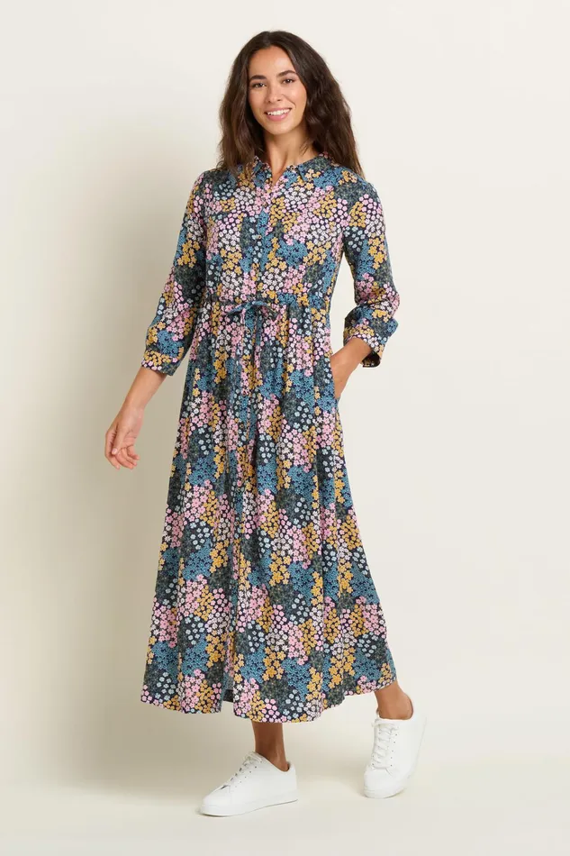 Women Brakeburn Dresses Multicoloured Wildflower Meadow Shirt Dress