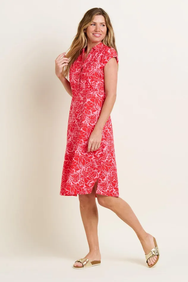 Women Brakeburn Dresses Red Josie Shirt Dress
