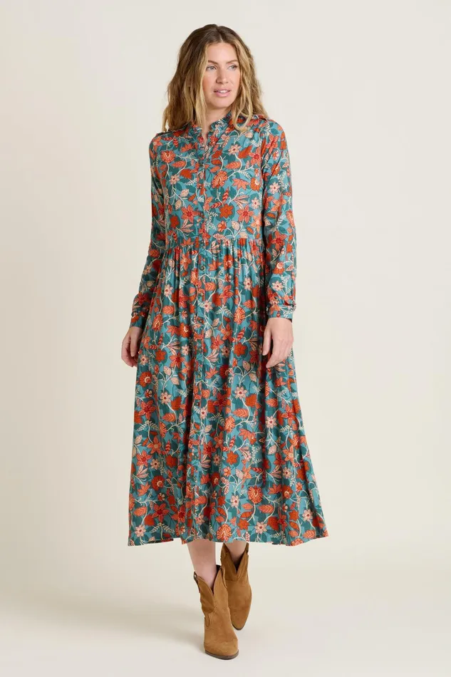 Women Brakeburn Dresses Teal Ula Maxi Dress