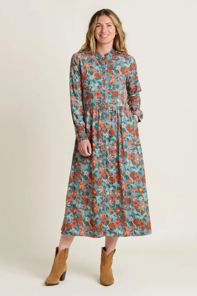 Women Brakeburn Dresses Teal Ula Maxi Dress