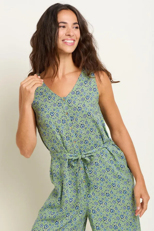 Women Brakeburn Jumpsuits And Dungarees Green Elsie Jumpsuit
