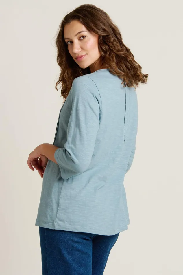Women Brakeburn Tops TShirts And Vests Blue Folke Long Sleeve T Shirt