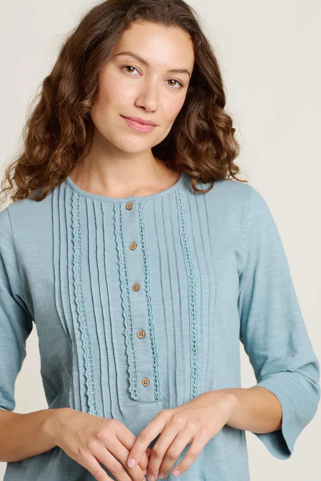 Women Brakeburn Tops TShirts And Vests Blue Folke Long Sleeve T Shirt