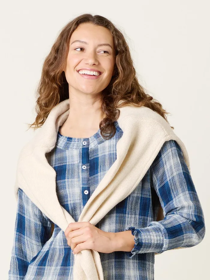 Women Brakeburn Tops TShirts And Vests Blue Gold Hill Blouse