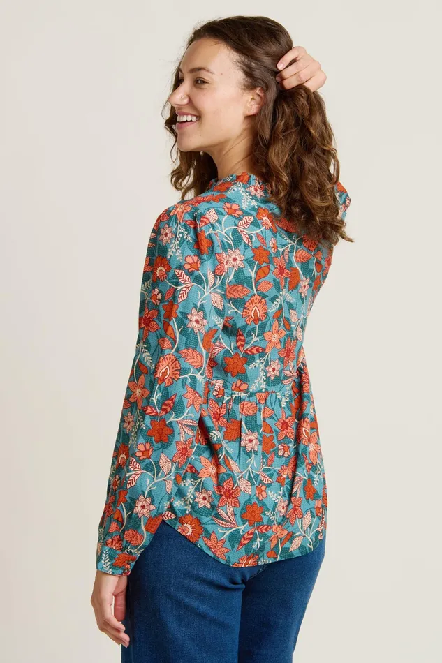 Women Brakeburn Tops TShirts And Vests Green Ula Blouse