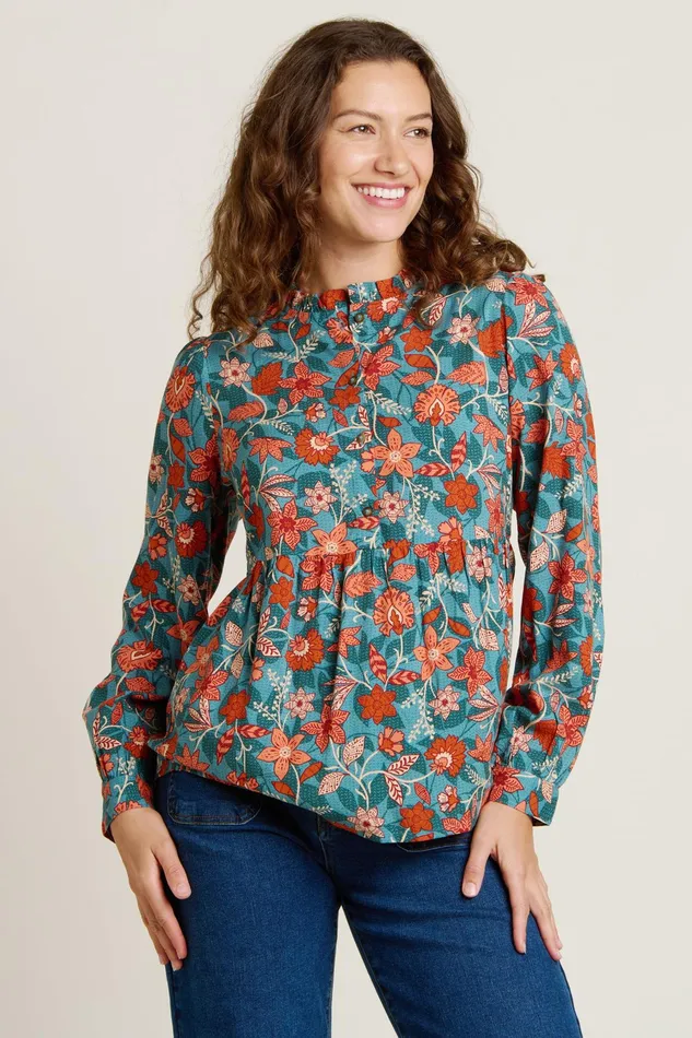 Women Brakeburn Tops TShirts And Vests Green Ula Blouse