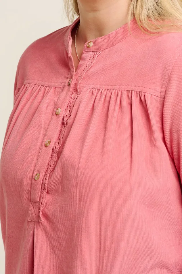 Women Brakeburn Tops TShirts And Vests Pink Shore Cord Blouse
