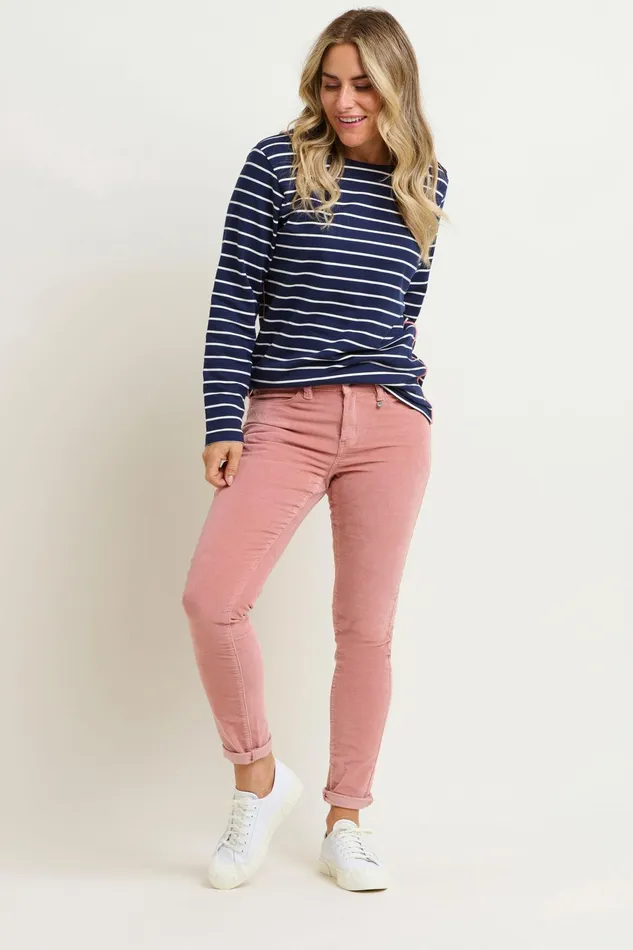 Women Brakeburn Trousers Skirts and Shorts Pink Cord 5 Pocket Trousers