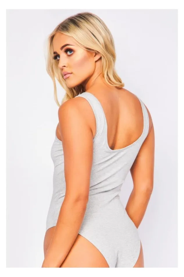 Women Brentiny White Bodysuit Grey Brentiny Paris Bodies