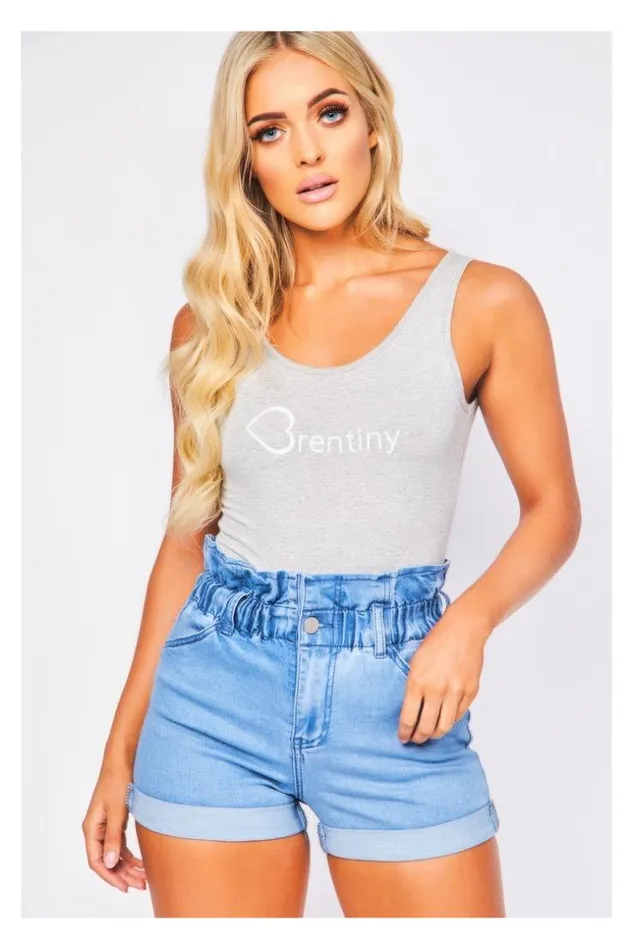 Women Brentiny White Bodysuit Grey Brentiny Paris Bodies