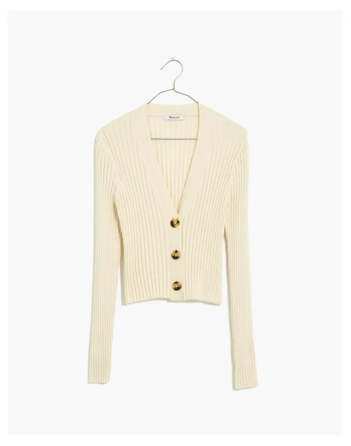 Women Brenville Crop Cardigan Sweater Antique Cream Madewell Sweaters Women Brenville Crop Cardigan Sweater Antique Cream Madewell Sweaters