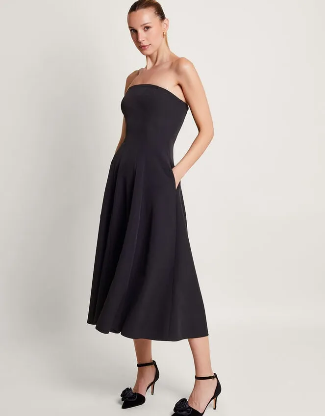 Women Briar Bandeau Dress Black Monsoon Occasionwear