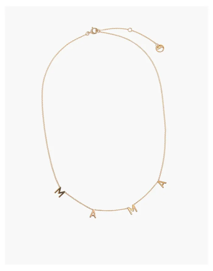 Women BYCHARI FINE MAMA NECKLACE Gold Madewell Fine Jewelry Women BYCHARI FINE MAMA NECKLACE Gold Madewell Fine Jewelry