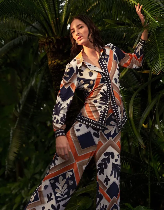 Women Cadenza Print Jersey Shirt Black Monsoon Tops and Blouses