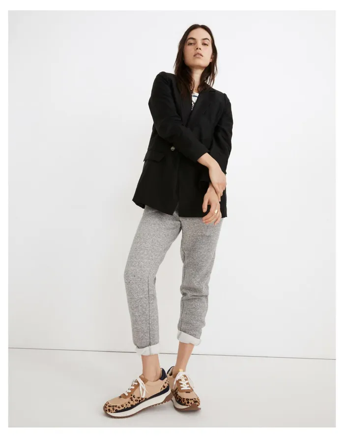 Women Caldwell Double Breasted Blazer True Black Madewell Jackets