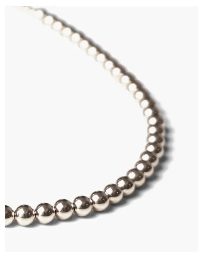 Women CHARLOTTE CAUWE STUDIO Adjustable Bead Necklace In Sterling Silver Silver Madewell Necklaces Women CHARLOTTE CAUWE STUDIO Adjustable Bead Necklace In Sterling Silver Silver Madewell Necklaces
