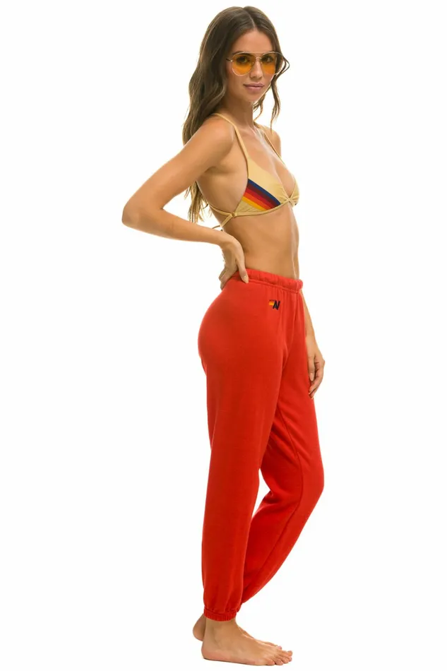 Women CHECK LEG SWEATPANTS 8211 RED WHITE BLUE Aviator Nation Sweatpants Women CHECK LEG SWEATPANTS 8211 RED WHITE BLUE Aviator Nation Sweatpants