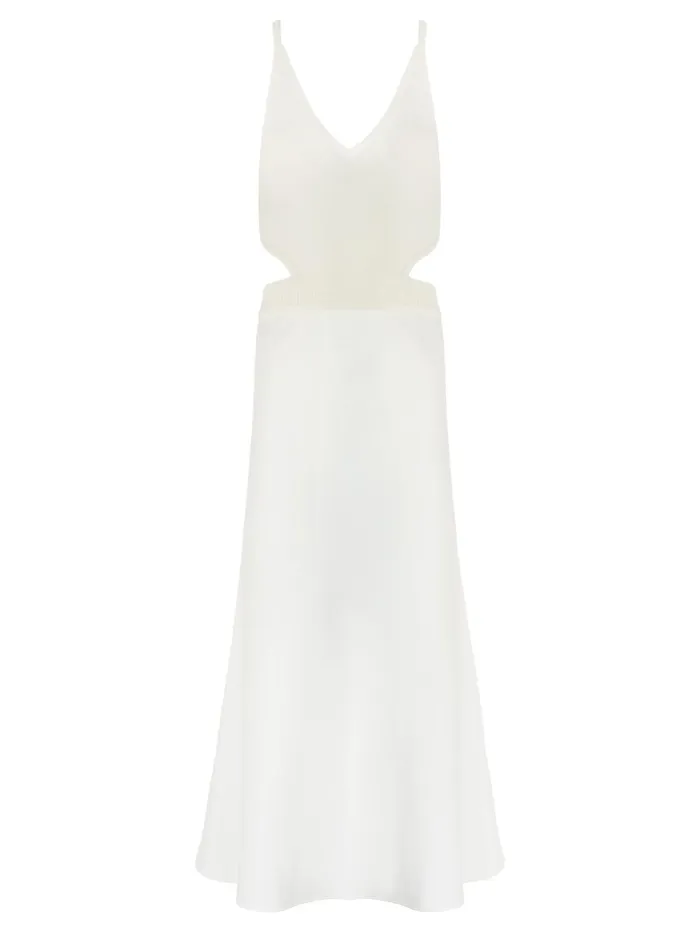 Women Christopher Esber 8211 Knitted Cami Bias Dress In Cream The UNDONE Dresses