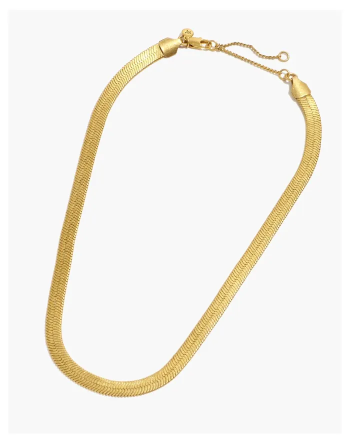 Women Chunky Herringbone Chain Necklace Vintage Gold Madewell Necklaces Women Chunky Herringbone Chain Necklace Vintage Gold Madewell Necklaces