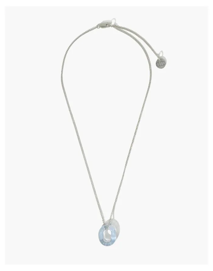 Women CLED In The Loop Necklace Light Blue Madewell Necklaces Women CLED In The Loop Necklace Light Blue Madewell Necklaces