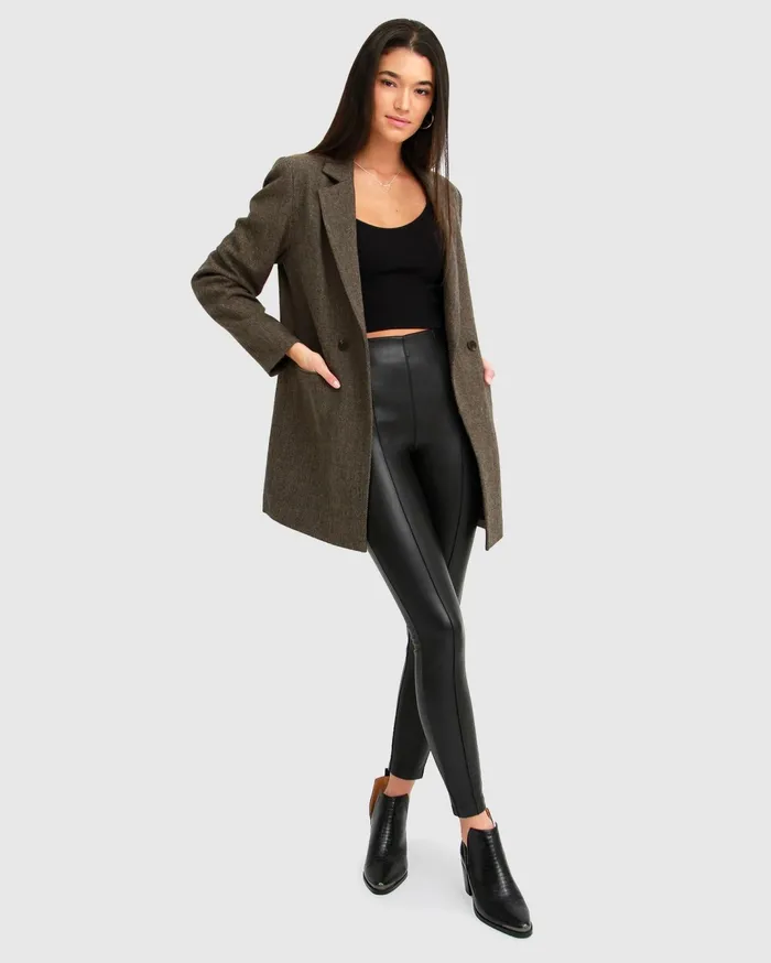 Women Coats and Jackets Belle and Bloom Kensington Oversized Coat 8211 Brown